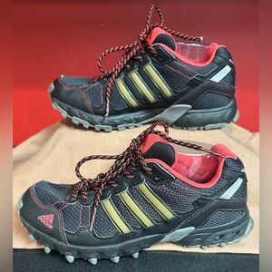 Adidas Trail Running Athletic Shoes Black, Red, & Gray Women’s Size 9